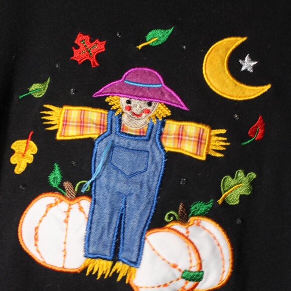 Vintage Embroidered Scarecrow Long Sleeve Shirt - Picture 3 of 3